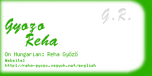 gyozo reha business card